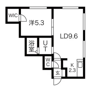 サンシャイン平岸【105号室】の間取り