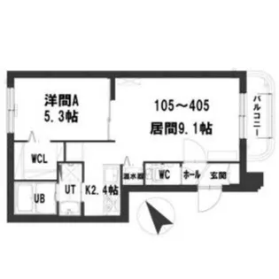 グランメール本郷公園【4階】の間取り