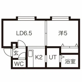 Le Ciel Bleu(ル・シエル・ブルー)平岸【3階】の間取り