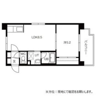 クロックス菊水【3階】の間取り