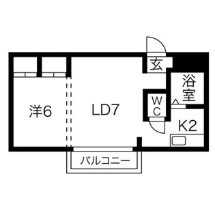 メゾンドゥジュリアン【4階】の間取り