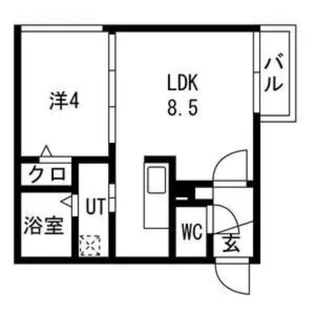 ラフィーネ南平岸【2階】の間取り