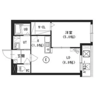 ガーデン中の島弐番館【3階】の間取り