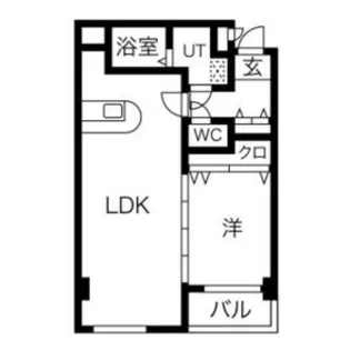 エクセレント平岸【4階】の間取り