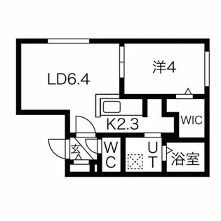 Encore福住(アンコール福住) 仮)福住1-2MS【2階】の間取り