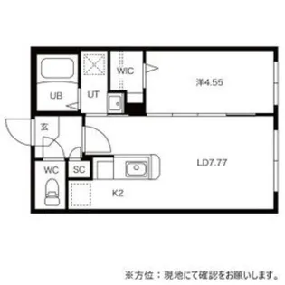 Ritz GRANDE中島公園【505号室】の間取り