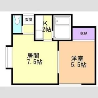 プリマベーラ北郷Ⅰ【2階】の間取り