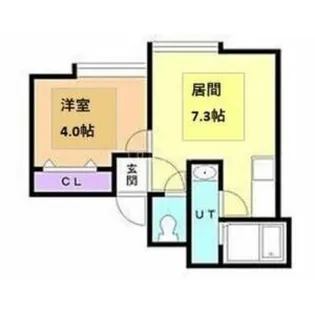 フラットJ白石本通A棟【3階】の間取り