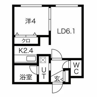 グランヴェール月寒中央【1階】の間取り
