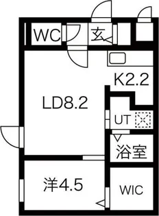 Felice Due(フェリーチェドゥエ)【4階】の間取り