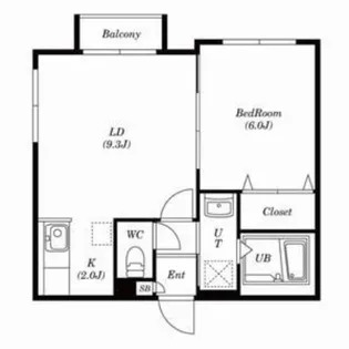 クラリス平岸【305号室】の間取り