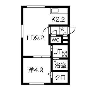 グランフォレスト南郷【2階】の間取り