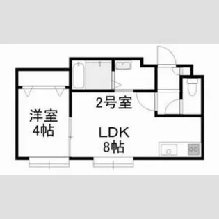 セルグレース北郷【202号室】の間取り
