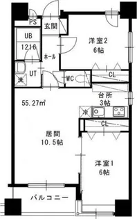 ノヴァトゥール平岸II【5階】の間取り