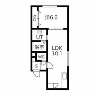 プリモマーレ月寒公園【4階】の間取り