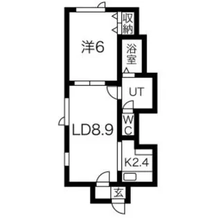 Violette白石【102号室】の間取り