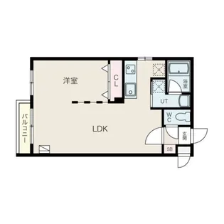 フォンテーヌ福住【206号室】の間取り