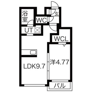 ヴォヤージュ豊平【3階】の間取り