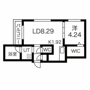 ピーロ栄通【2階】の間取り