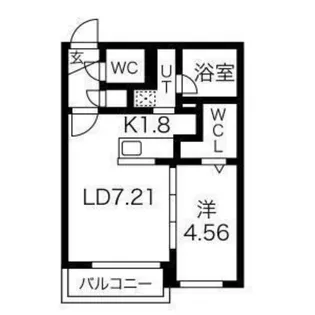 レジデンス菊水【2階】の間取り