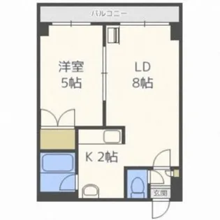 セントポーリア参番館【102号室】の間取り