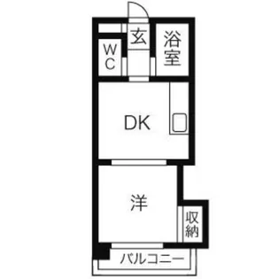 プロシード本通【302号室】の間取り