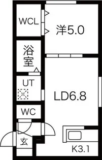 fair bianca uno(フェアビアンカ・ウーノ)【2階】の間取り