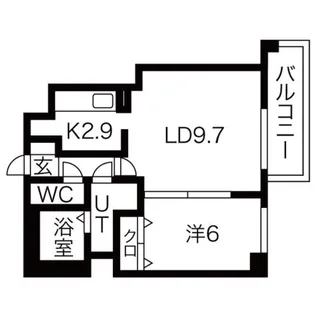 サンクリエN1【104号室】の間取り