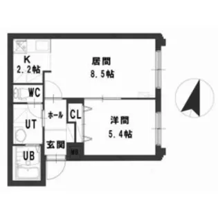 グランメールアイン【302号室】の間取り