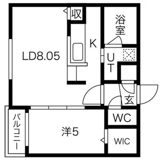 ラグナベルデ豊平 【5階】の間取り