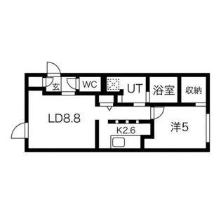 ラフィナート南平岸【2階】の間取り