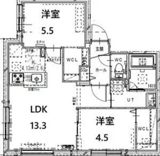 FORESTA NOTTE【4階】の間取り
