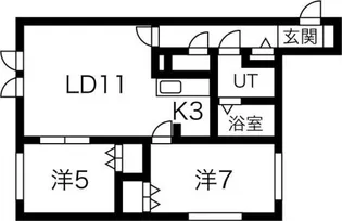 エリザベート菊水【201号室】の間取り
