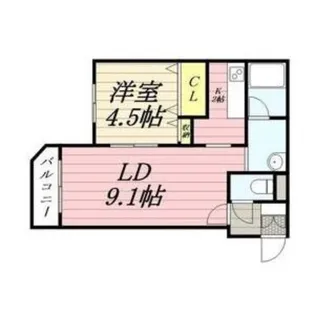 グランビア南郷【5階】の間取り