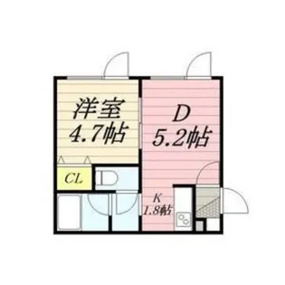CALME55【202号室】の間取り