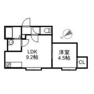 クローバー【302号室】の間取り