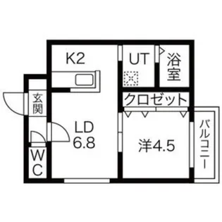 ポルトボヌール菊水【3階】の間取り