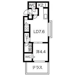 ラヴィ菊水【1階】の間取り