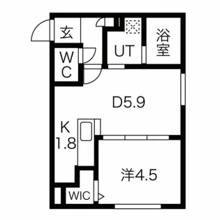 スフィーダ平岸【1階】の間取り