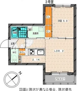 BASE SHIROISHI(ベース白石)【2階】の間取り