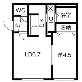 Viento美園【4階】の間取り