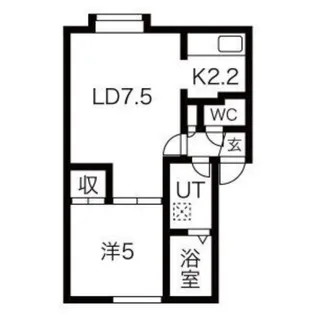 TEANA 弐番館【205号室】の間取り