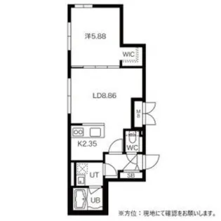シティプレミア水車町【3階】の間取り