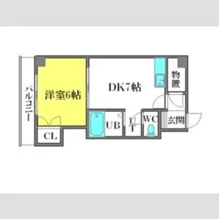 コート豊平【9階】の間取り