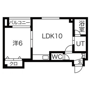 アール栄通【2階】の間取り