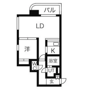 レガートタワー月寒中央【1102号室】の間取り