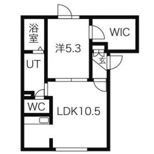 パール・ウエストA【201号室】の間取り