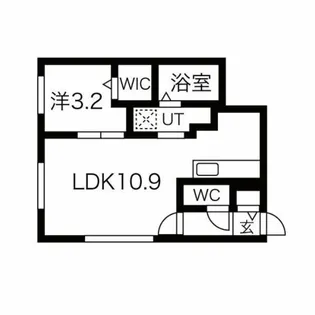 CITY RESIDENCE月寒西(シティレジデンス月寒西)【4階】の間取り