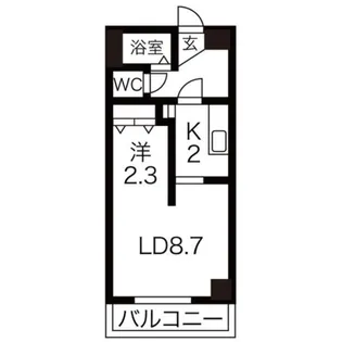 AMS東札幌24【6階】の間取り