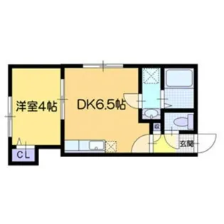 ホヌ豊平B【202号室】の間取り